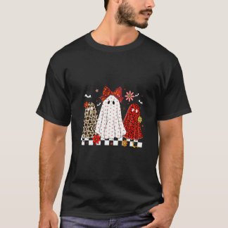 Camiseta Leopardo Xadrez Temporada Assustadora Dia das Brux
