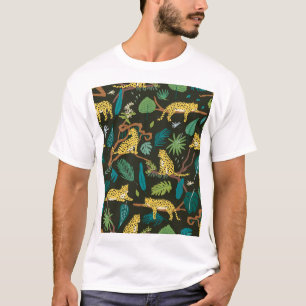 Camiseta Leopardos na Selva: Selvagem Vintage