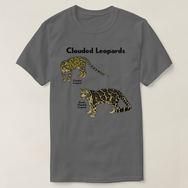 Camiseta Leopardos nuvens  (Frente do Design)