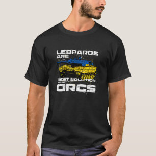 Camiseta Leopardos São A Melhor Solução Contra Orcs