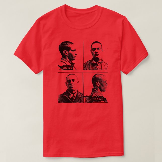 Camiseta Leopold Loeb Mugshots (Frente do Design)
