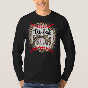 Camiseta Lepard Ball Mãe Dia de as mães Teeball Mãe