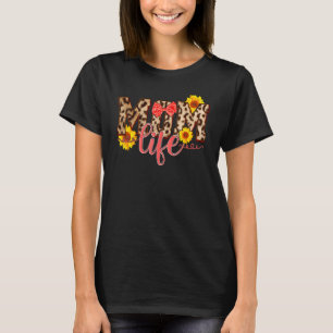 Camiseta Lepard Mãe Vida Girassol Dia de as mães