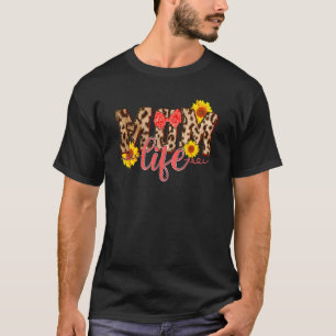 Camiseta Lepard Mãe Vida Girassol Dia de as mães
