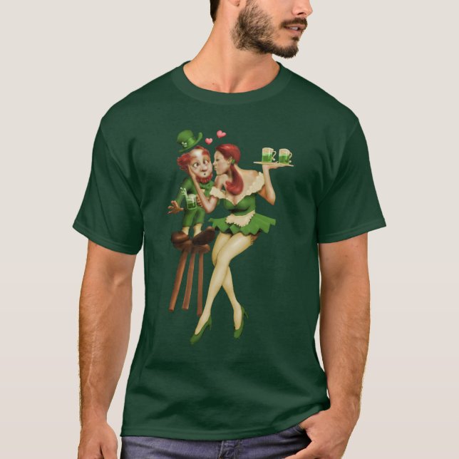 Camiseta Leprechaun afortunado (Frente)