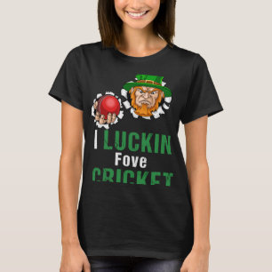 Camiseta Leprechaun Cricket Player Goalie Irish Sport Ginge