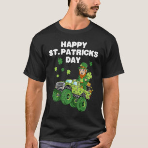 Camiseta Leprechaun Dirige Caminhão Monstro Feliz Dia de Sã