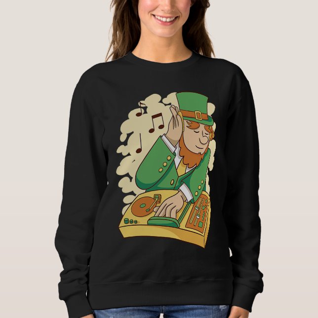 Camiseta Leprechaun DJ St Patrick's Day (Frente)