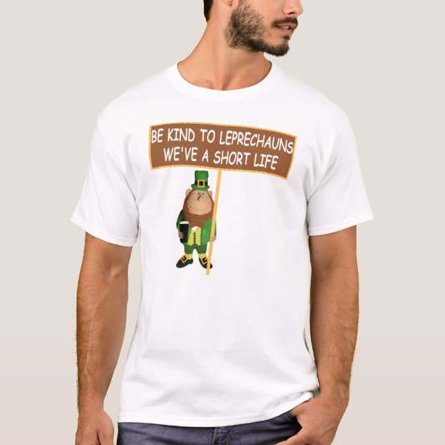 Camiseta Leprechaun engraçado (Frente)