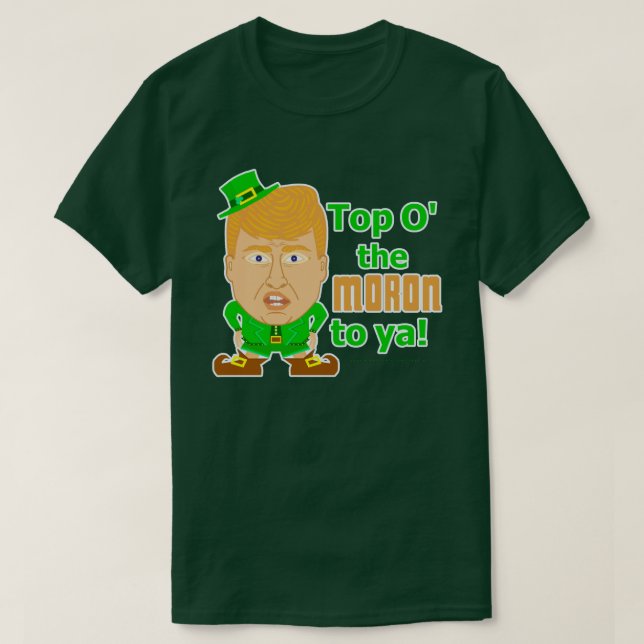 Camiseta Leprechaun engraçado do Dia de São Patrício de (Frente do Design)