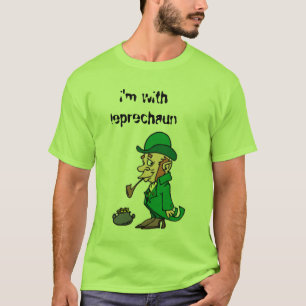 Camiseta leprechaun, eu sou com leprechaun