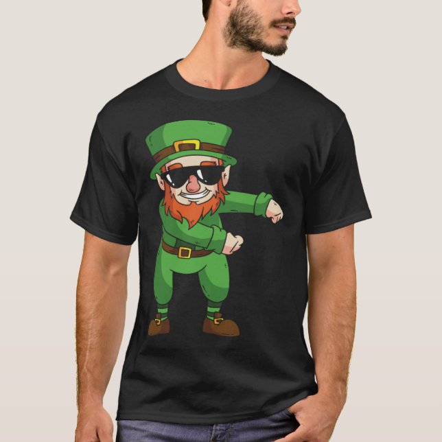 Camiseta Leprechaun Floss Dance  St Patrick Day (Frente)