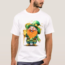 Camiseta Leprechaun gnomo, ouro sortudo, dia de Patrick