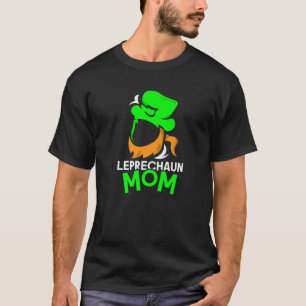 Camiseta Leprechaun Mãe Shamrock Dia de São Patrício Irland