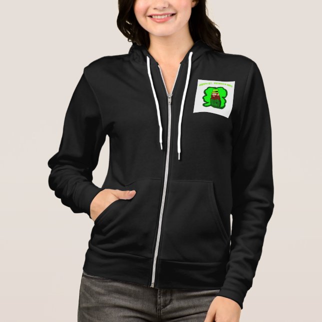 Camiseta Leprechaun Magic Women's Cheio-Zip Hoodie (Frente)