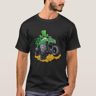 Camiseta Leprechaun Monster Truck Shamrock Rua Patrick Day 