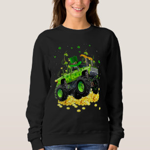 Camiseta Leprechaun Monster Truck Shamrock Rua Patrick Day