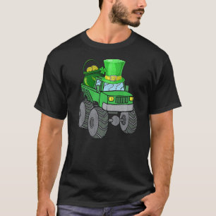 Camiseta Leprechaun Monster Truck Shamrock Rua Patrick Day 