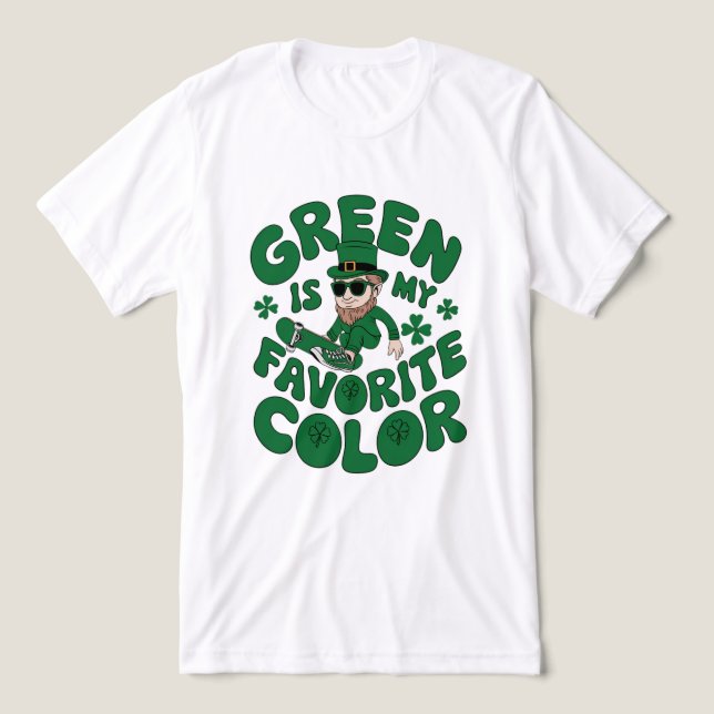 Camiseta Leprechaun no tênis (Design frontal)