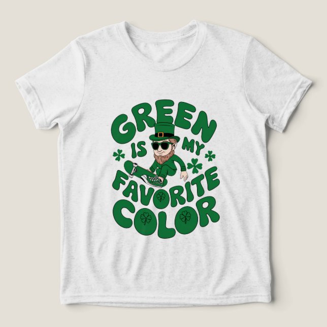 Camiseta Leprechaun no tênis (Design frontal)