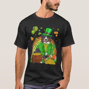 Camiseta Leprechaun, o cão de montanha irlandês Bernese, de