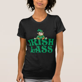 Camiseta Leprechaun pequeno da rapariga irlandesa