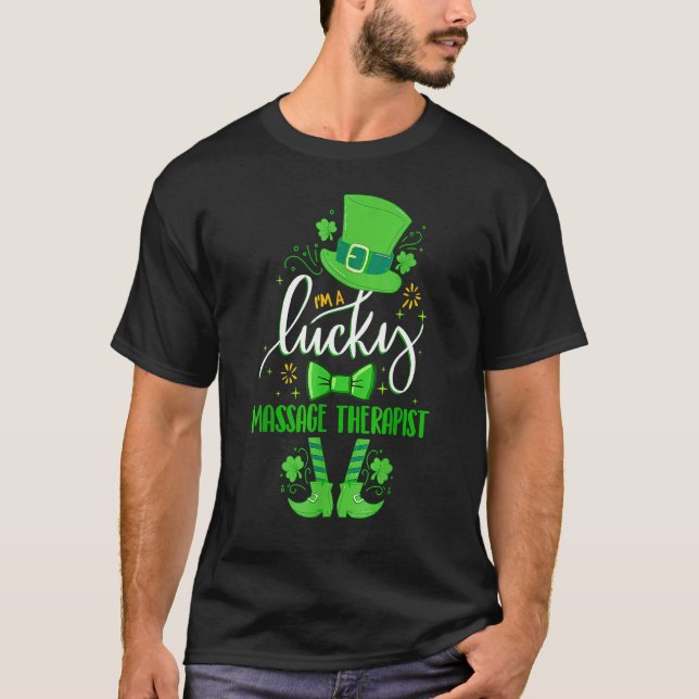 Camiseta Leprechaun Sou Uma Rua Terapêutica De Massagem Sor (Frente)