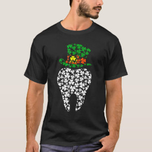 Camiseta Leprechaun Tooth Shamrock Rua Patrick Day Dentist