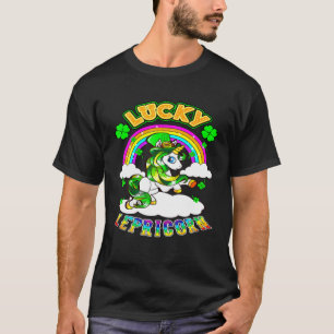 Camiseta Leprechaun Unicorn Irish Lucky Lepricorn With Sham