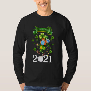 Camiseta Leprechaun Vestindo Mask Funny Saint Patrick S Day