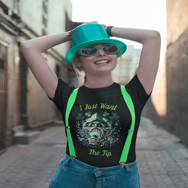 Camiseta Leprechaun Whimsical Salvando Uma Brecha (Criador carregado)