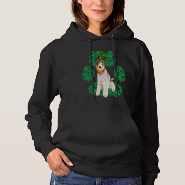 Camiseta Leprechaun Wire Fox Terrier St Patricks Day Shamro (Frente)