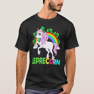 Camiseta Lepricorn Funny Leprechaun Unicorn Miúdas Mulheres