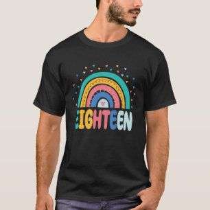 Camiseta Leque de Arco-íris de 18 Anos de Idade Meninas 18 