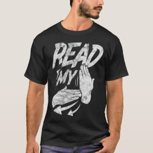 Camiseta Ler a minha língua de sinais surda americana me in