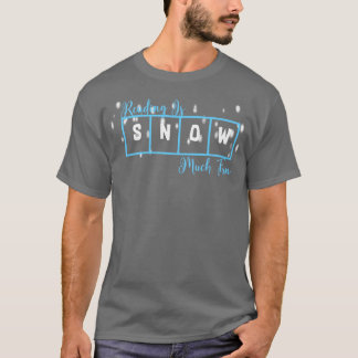 Camiseta Ler é a neve uma ciência muito divertida de ler