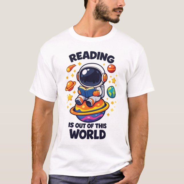 Camiseta Ler é fora deste mundo (Frente)