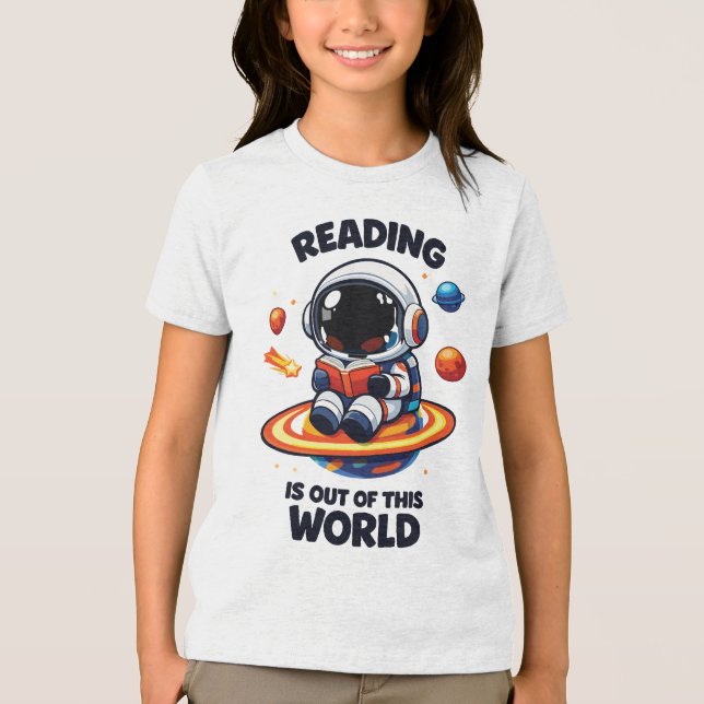Camiseta Ler é fora deste mundo (Frente)