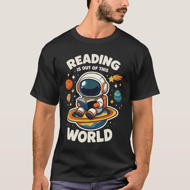 Camiseta Ler é fora deste mundo (Frente)