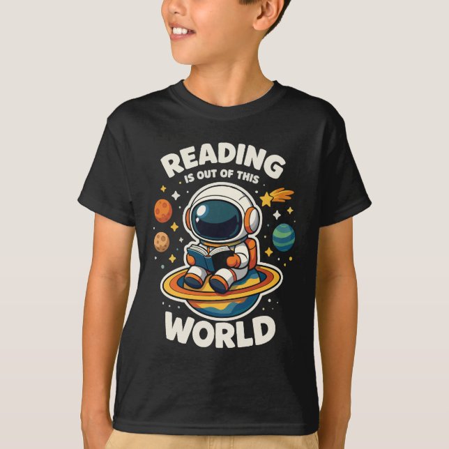 Camiseta Ler é fora deste mundo (Frente)