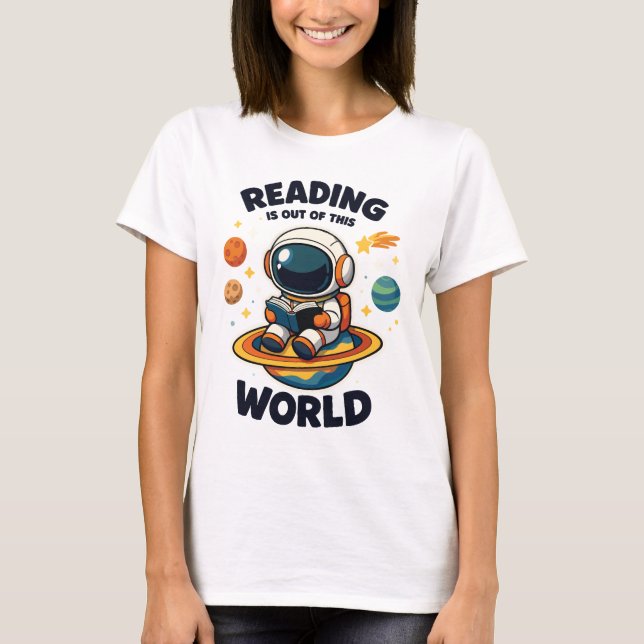 Camiseta Ler é fora deste mundo (Frente)