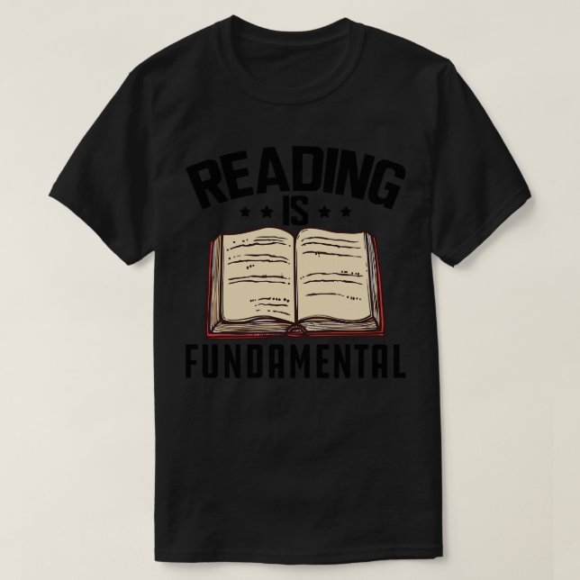 Camiseta Ler é fundamental (Frente do Design)