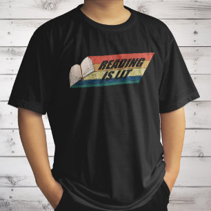 Camiseta Ler é Lit - Livros de Leitura Vintage Retro
