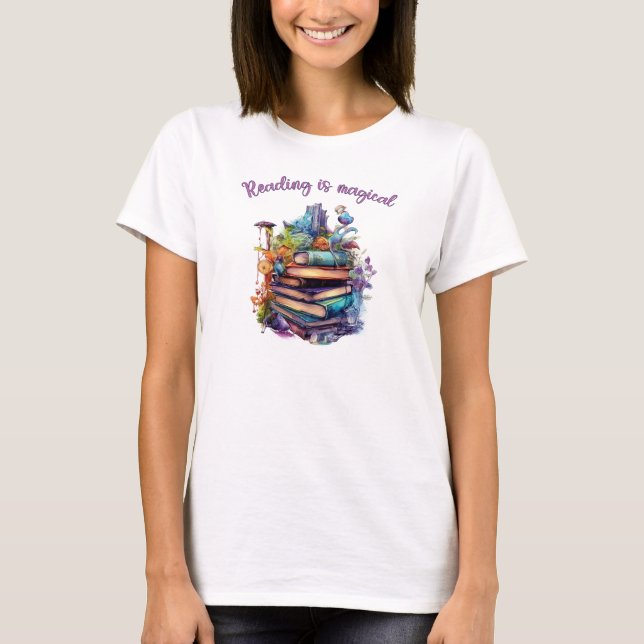 Camiseta Ler é Mágico (Frente)