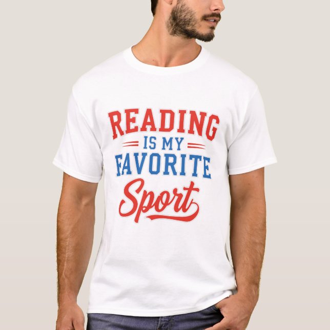 Camiseta Ler É Meu Esporte Favorito (Frente)