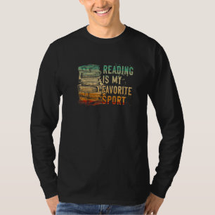 Camiseta Ler é meu esporte favorito para livro