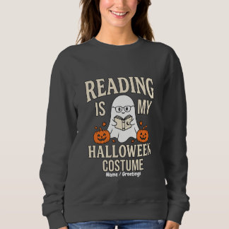 Camiseta Ler É Meu Fantasia de Halloween Livro de Fantasma
