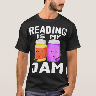 Camiseta LER É MEU JAM Engraçado Eu Adoro Ler Livros Presen