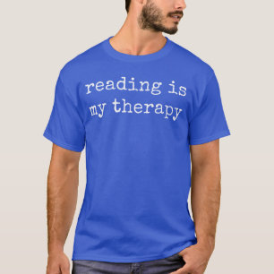 Camiseta Ler é Minha Terapia Livro Amantes da Leitura Piada