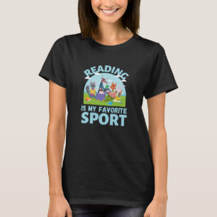 Camiseta Ler É O Meu Livro Animal De Esporte Favorito